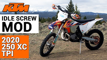 Idle Screw Mod on my 2020 KTM 250 XC TPI (KTM/Husky TPI)