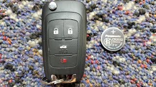 change key fob battery 2012 chevy cruze