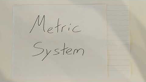 Metric System Table and Conversions Part 1