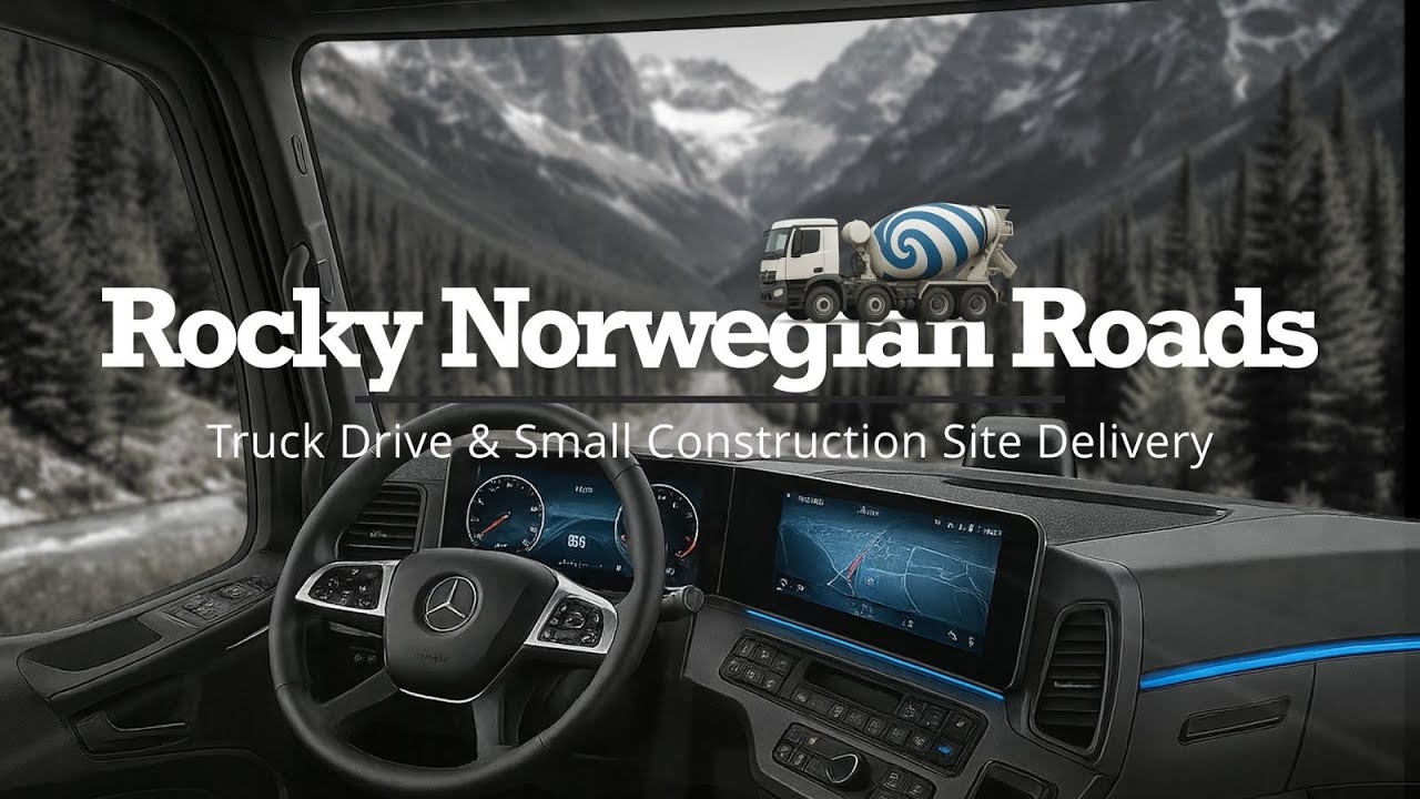 Rocky Norwegian Roads - Truck Drive & Site Delivery