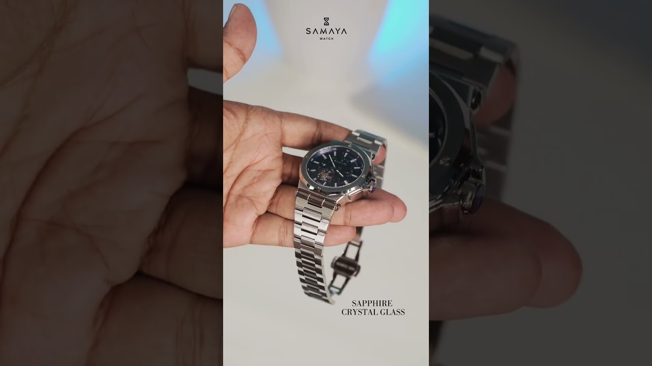 Everest Silver Blue Automatic by Samaya Watch #luxurywatch #nepalibrand #timelessstyle