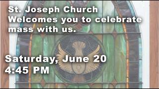 Saturday, June 20, 2026 4:45 PM Mass