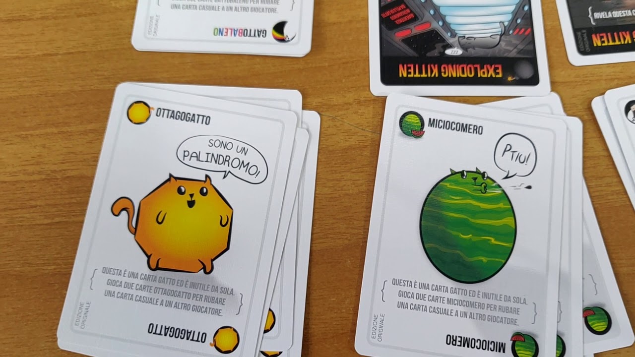 Unboxing di Exploding Kittens 