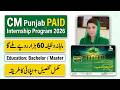 CM Punjab Climate Internship Program 2026 | Apply Online For CM Punjab Paid Internship 2026