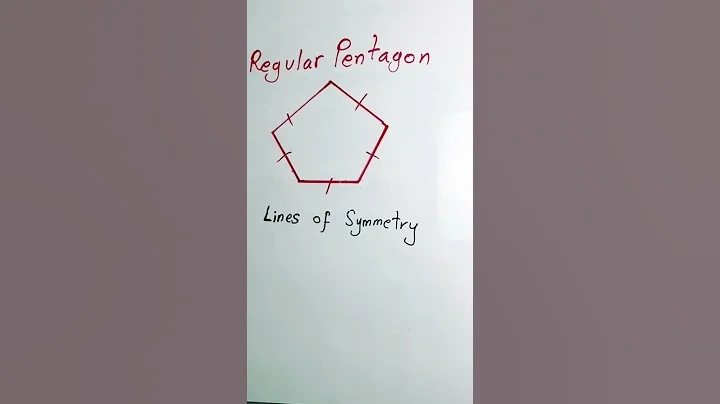 Lines of Symmetry in a Regular Pentagon