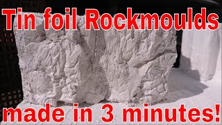 How to make realistic rock surface moulds and rocks from Tin foil