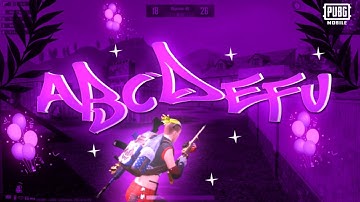 ABCDEF × PLAY DATE BEST PUBG SHORT MONTAGE @SiddhaGaming (FREE PRESET)