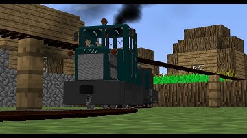 Minecraft Model Trains - Mini Rail Fanning [Immersive Railroading 1.12.2]