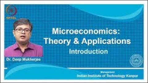 An Introduction to Microeconomics | Week 1 Quiz | Assignment 1 Solution | NPTEL | SWAYAM 2023