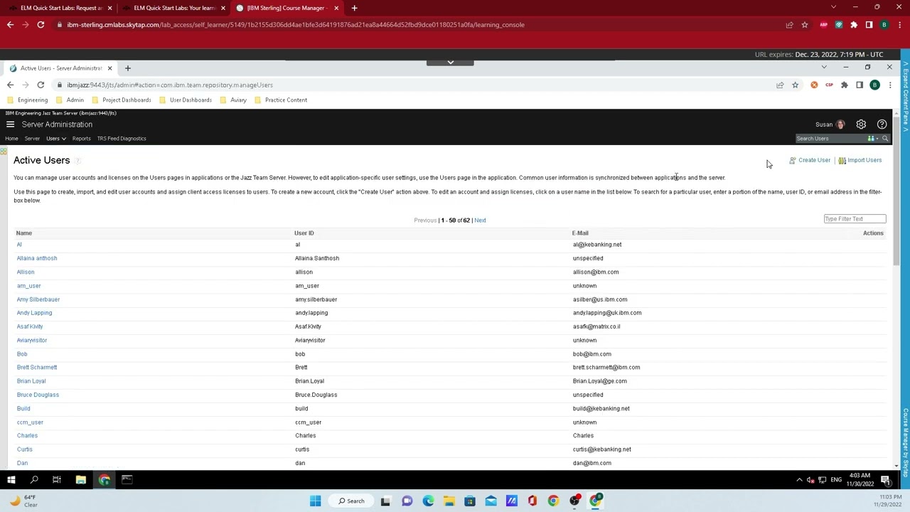 IBM Engineering Lifecycle Management Admin: How to create users
