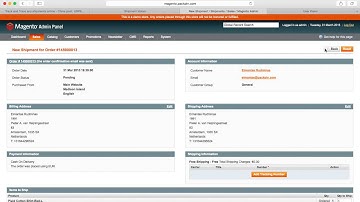 Magento tutorial for shipment tracking extension
