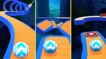 Sky Rolling Ball 3D Gameplay Speedrun Level 77