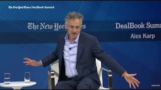 Every teacher should watch Alex Karp being completely unable to sit still in his chair.
