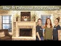 WHITEWASH BRICK FIREPLACE *NEW* | Colorwashing Technique | Indoor Fireplace DIY Under $10