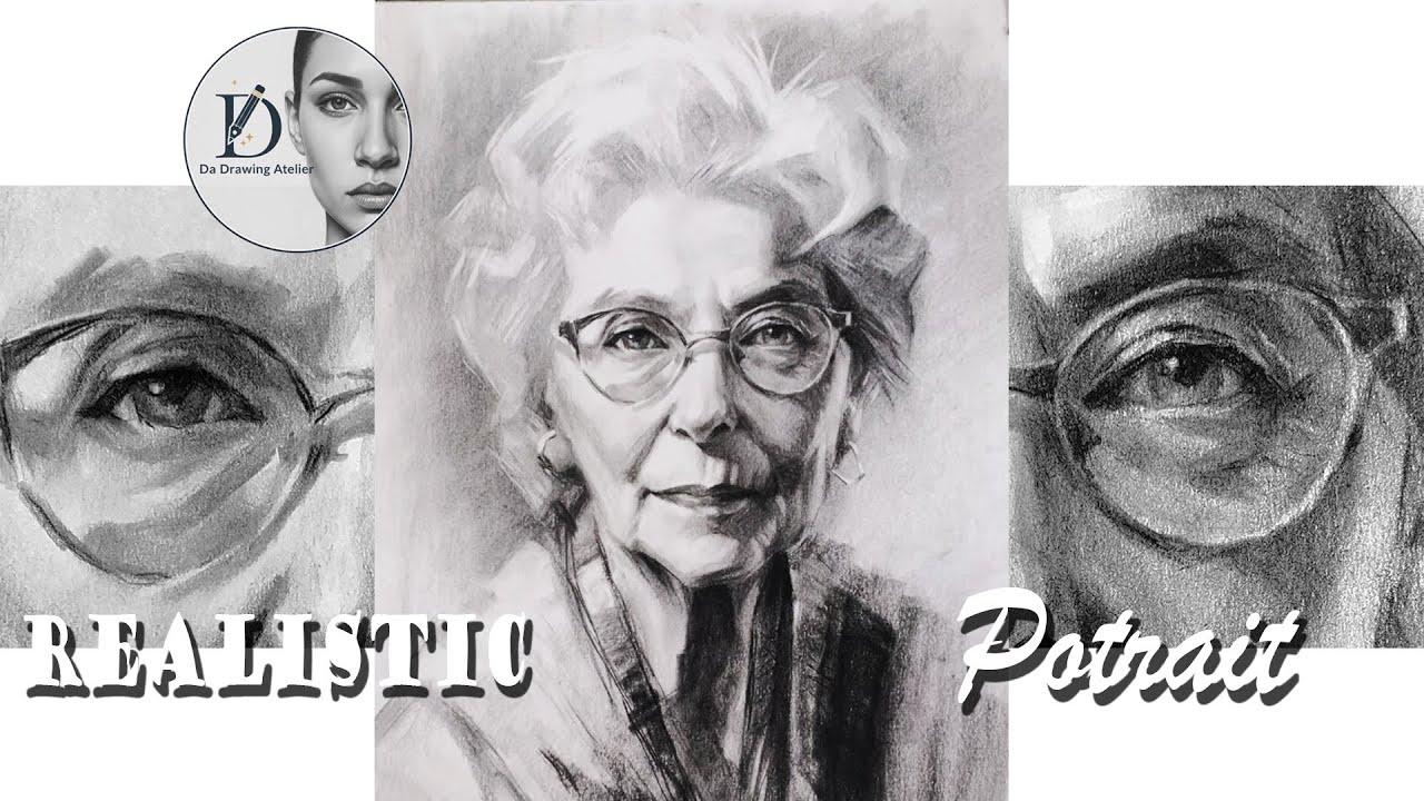 Wisdom in Lines: Detailed Portrait of an Intellectual Woman | 岁月与智慧：深度解析知识女性肖像绘制