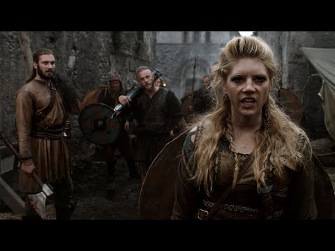 Vikings - Ragnar raids a small Village & Church | Lagertha kills Knut (1x4) [Full HD]