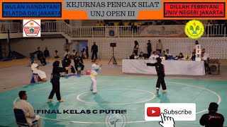 Download lagu 🔥FINAL UNJ OPEN🔥 KELAS C PUTRI‼ WULAN HANDAYANI 🔵PELATDA DKI JAKARTA🔵VS DILLAH FEBRIYANI 🔴UNJ🔴