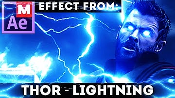 Avengers Infinity Wars - Thor Lightning God - Ragnarok: After Effects Tutorial