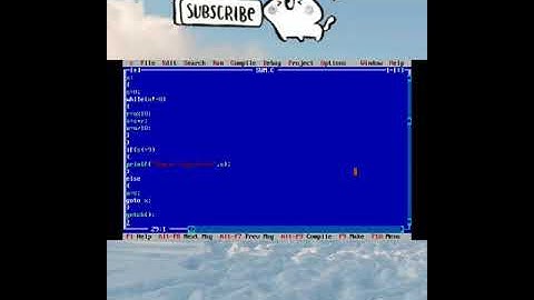 Sum of digits Program in Turbo C in Tamil || English #shorts