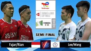 Fajar Alfian/Muhammad Rian Ardianto vs Lee Yang/Wang Chi Lin | Thomas & Uber Cup Finals 2024 | SF