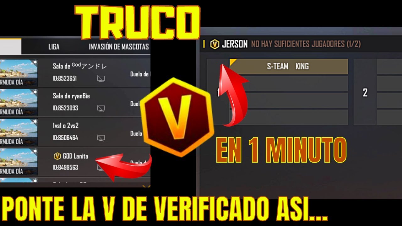 Bug do Verificado na Sala personalizada - FreeFireBR