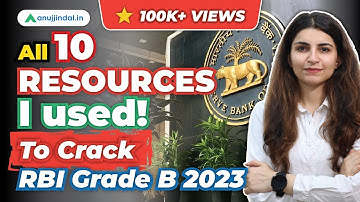 Sources Used by RBI Grade B Topper Karnima Maam | RBI Grade B 2024 Preparation Strategy | RBI 2024