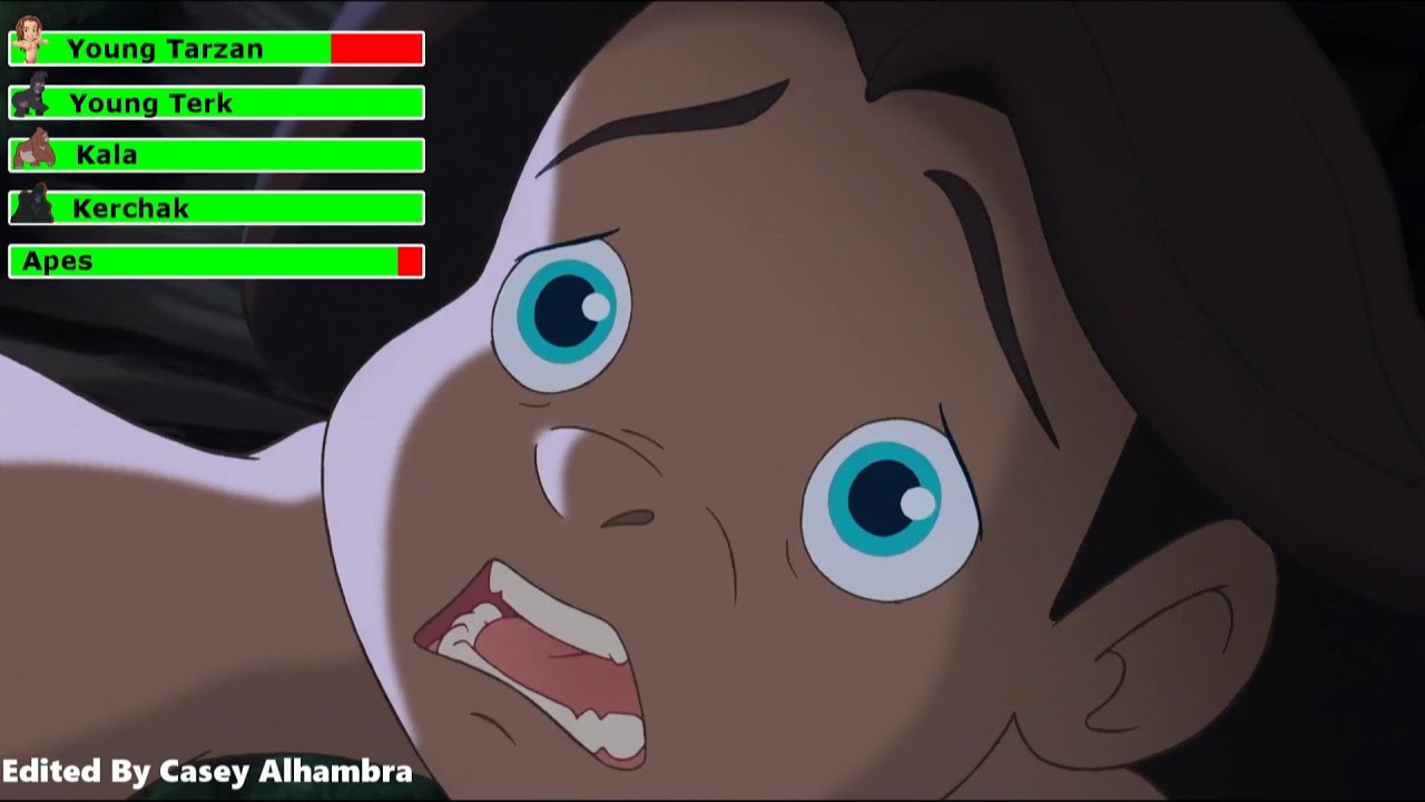 Tarzan 2 (2005) Storm Scene with healthbars