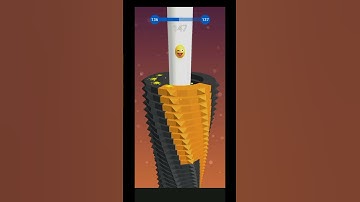 Stack Ball Level 136 Complete In 14 Second #stackball #shorts