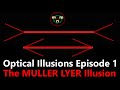 🌀 The Muller Lyer Illusion: Optical Illusions Ep.1 (l&#39;Illusione Ottica Mueller Lyer) 🌀