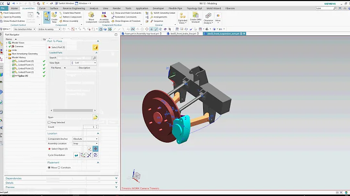 How to define a deformable component via a guide string in NX12