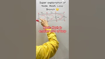 Node, Branch, Mesh & Loop EXPLAINED! ⚡ Circuit Basics #basicelectricalengineering #csgt