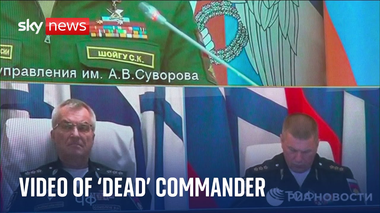 ⁣Ukraine war: Russia claims their commander of Black Sea fleet is alive