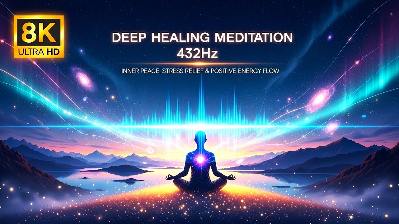 Deep Healing Meditation 432Hz | Inner Peace, Stress Relief & Positive ...