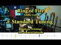 Ring of fire  johnny cash bass cover with tabs