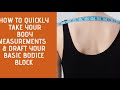 EASY METHOD : TAKE BODY MEASUREMENTS FOR PATTERN DRAFTING | PATTERNYOURSTYLE#patternmaking