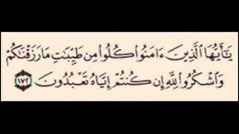 سورة البقره 172- 173