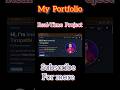 My Portfolio || Real-Time Project || pydrive #python #pydrive #fullstack #webdevelopment #coding