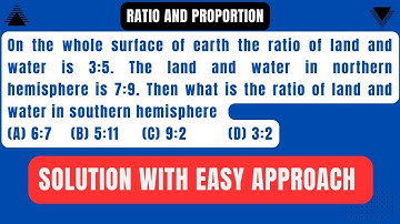 পৃথিবীতে ভূমি ও জলের অনুপাত SSC CGL