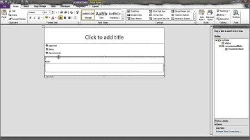 InfoPath 2010 - Option Button & Rule