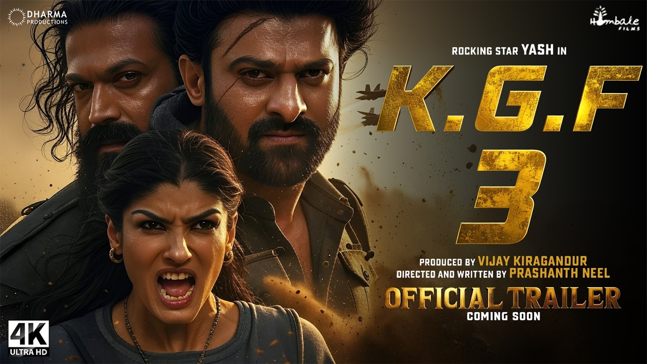 ⁣K.G.F: Chapter 3 - Official Trailer | Yash | Prabhas | Raveena Tandon | Prashanth Neel | In 2025