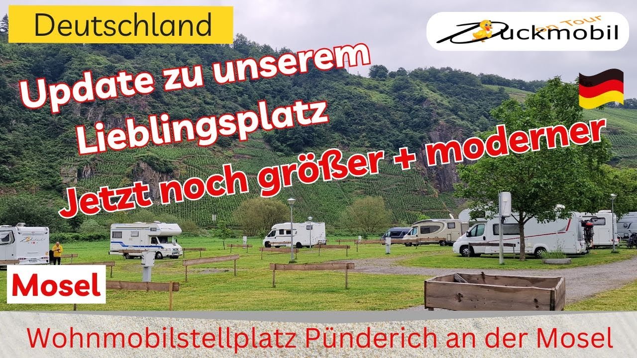 Wohnmobilstellplatz Pünderich - nun größer und besser - unser Lieblingsplatz