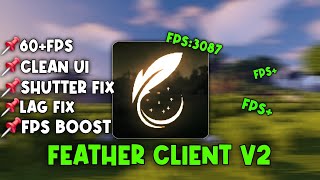 FEATHER CLIENT V2 For MCPE 1.21+ | BEST FOR PVP &amp; FPS BOOST🔥