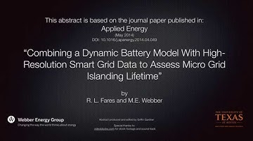 Combining a Dynamic Battery Model with Smart Grid Data to Assess Microgrid Islanding Lifetime