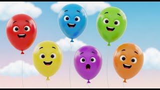 Six Little Toy Balloons Bounce Bounce Bounce Colorful Counting Song For Toddlers