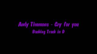 Vignette de la vidéo "🔴Andy Timmons - Cry for you | Backing Track in D"