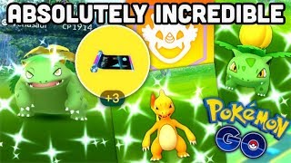 I CAN'T BELIEVE MY SHINY ODDS IN POKEMON GO | Massive TMs rewards