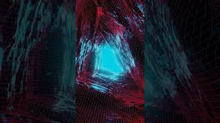 Abstract Retro Polygons Tunnel Screensaver 4K short shorts shortvideo shortsfeed shortsvideo