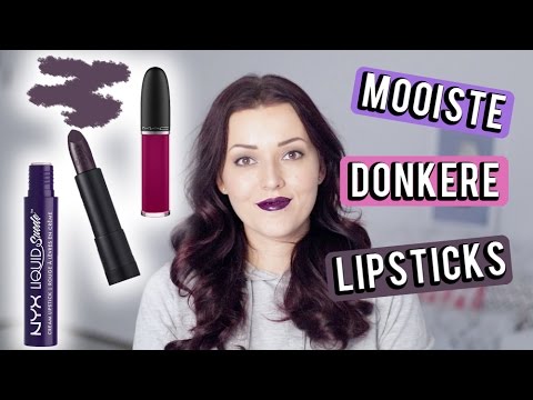 Video: Paarse lipsticks: van donkere tinten tot lila voor paarse lippen