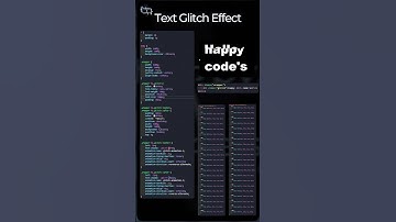📌 Text Glitch Effect | HTML | CSS | JS.