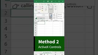 2 methods to call a sub by using buttons in Excel screenshot 4